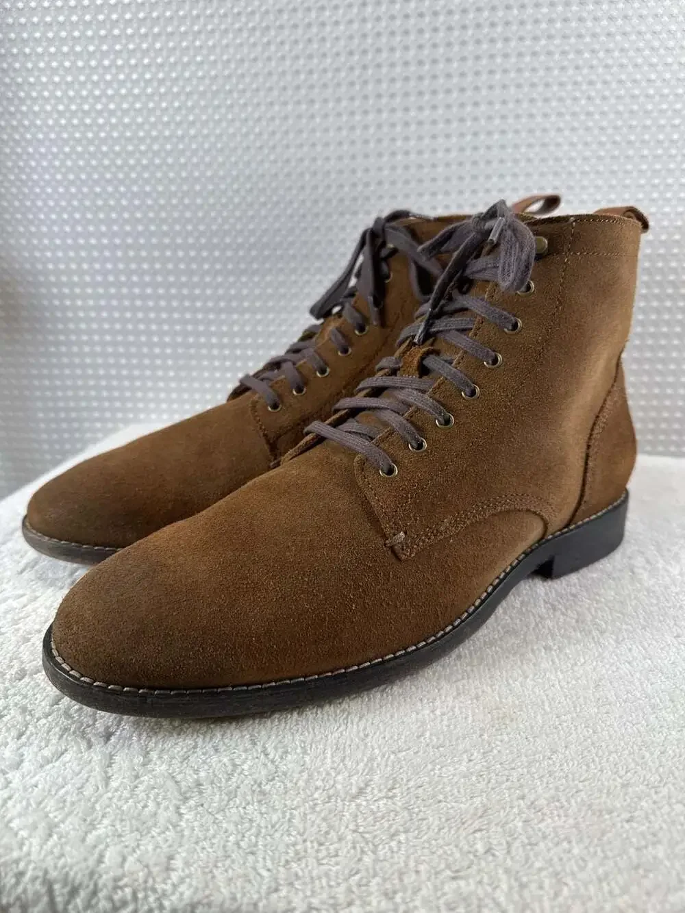Cole Haan FeatherCraft Grand Boot Brown Suede Size 9M